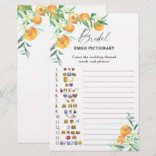 Citrus - bruiloft emoji pictionary spel