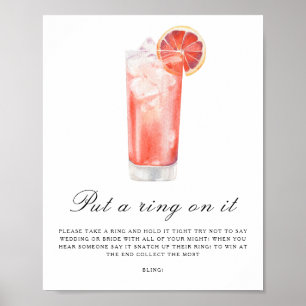 Citrus bruiloftsshowers - Doe er een ring omheen s Poster