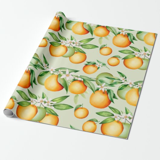 Citrus Cadeaupapier (Uitgerold)