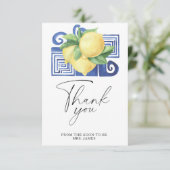 Citrus - carte de remerciements de douche nuptiale (Debout devant)