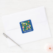 Citrus Celebration Custom BABY SHOWER Dank u Vierkante Sticker (Envelop)
