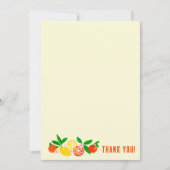 Citrus Celebration Custom Colorful Blank Note Bedankkaart (Voorkant)