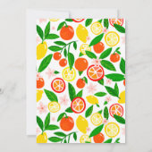 Citrus Celebration Custom Colorful Blank Note Bedankkaart (Achterkant)