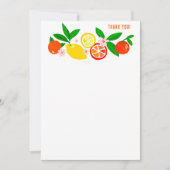 Citrus Celebration Custom Colorful Blank Note Bedankkaart (Voorkant)