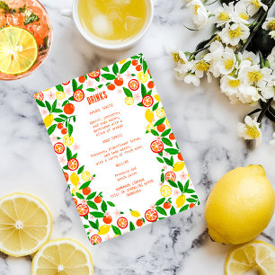 Citrus Celebration CUSTOM DRINKEN Zomerfruit Menu