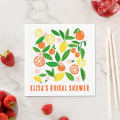 Citrus Celebration Custom Name BRIDAL SHOWER Servet (Insitu)