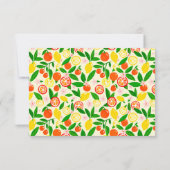 Citrus Celebration CUSTOM Summer BRIDAL SHOWER RSVP Kaartje (Achterkant)