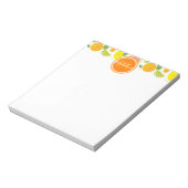 Citrus Characters Leaf Pattern Name Initiaal Notitieblok (Gedraaid)