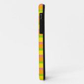 Citrus Circle Stripe Classic Monogram iPhone case (Achterkant/links)