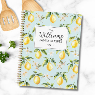 Citrus Citroen Fruit Botanisch Patroon Familie Rec Notitieboek