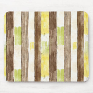 Citrus Citroen Geel Lime Nagemaakte Houten Streep  Muismat