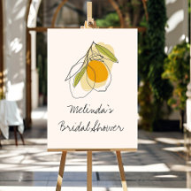 Citrus citroen minimalistische lijn tekening Vrijg