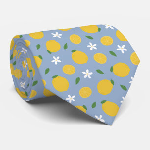 Citrus Citroen Patroon Stropdas