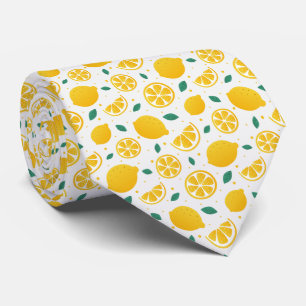 Citrus Citroen Patroon Stropdas