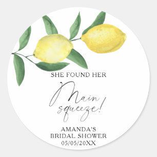 Citrus Citroen - Ze vond haar grote liefde Ronde Sticker