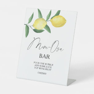 Citrus citroenen - Mon-osa bar Poster Reclamebord Met Voetstuk