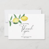 Citrus citron - carte de remerciements de douche n (Devant)