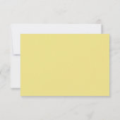 Citrus citron et mariage jaune feuille RSVP (Dos)