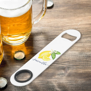 Citrus citron Monogramme blanc