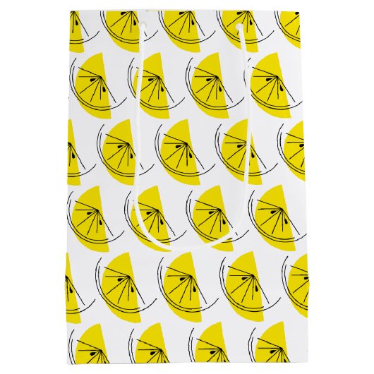 Citrus Citron Multi sac cadeau moyen (Dos)