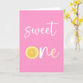 Citrus citron sucré Une joyeuse carte d'anniversai (Fleur jaune)