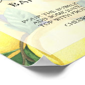 Citrus citrons - Affiche de bar Mon-osa (Coin)