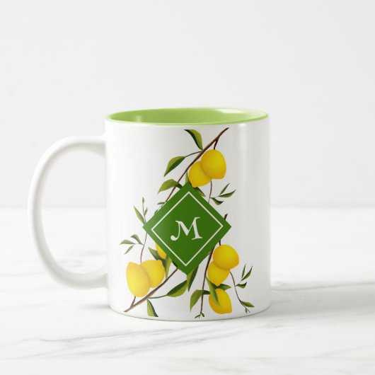 Citrus Citrons Fruits Coffee Mug (Gauche)