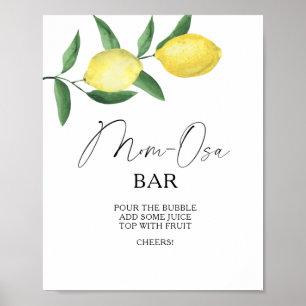 Citrus citrons - Mon-osa bar Poster