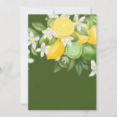 Citrus Citrus Citron Lime Faire-part de mariage (Dos)