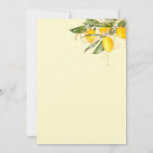 Citrus Citrus été nuptiale de douche Invitation (Dos)