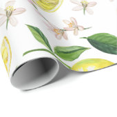 Citrus citrus fruits Summer Pattern Cadeaupapier (Rol Hoek)