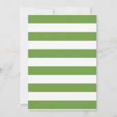 Citrus Citrus Green Stripes Baby shower Invitation (Dos)
