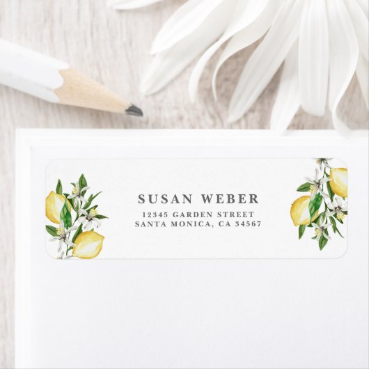 Citrus citrus-uitnodiging etiket (Insitu)