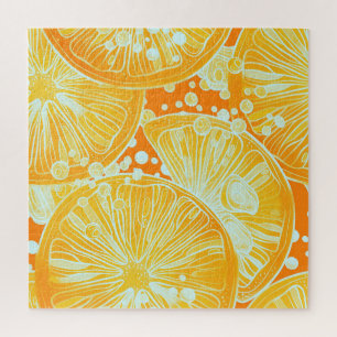 Citrus Cocktail: Sparkling Water Patroon Legpuzzel