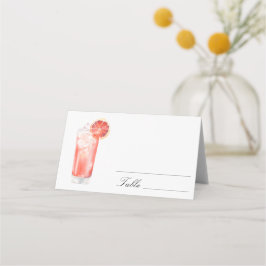 Citrus Cocktail - wedding place cards