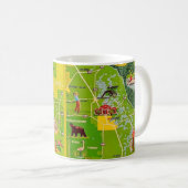 Citrus Comté Floride Carte Vintage Mug (Devant droit)