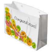 Citrus Corner Texte sac cadeau grand (Dos Angle)