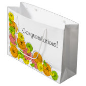 Citrus Corner Texte sac cadeau grand (Devant Angle)