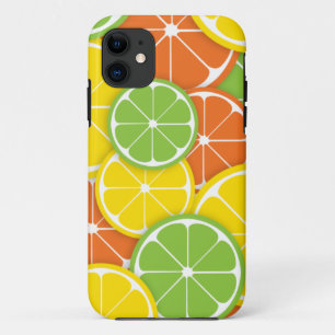Citrus crush juicy round citroenmoes limoen sinaas iPhone 11 hoesje