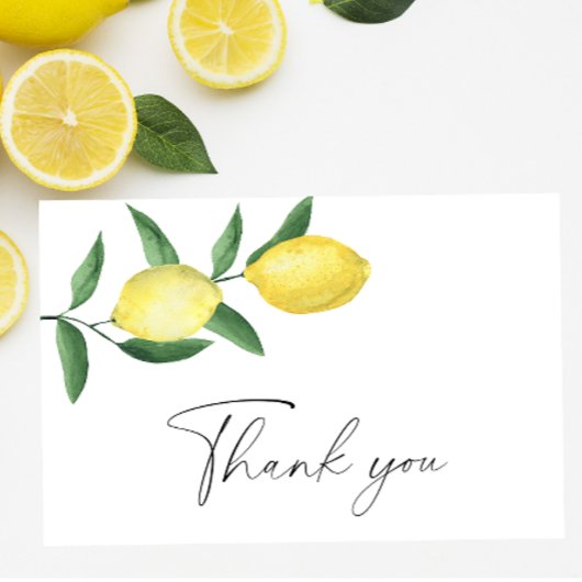 Citrus de citron - Carte de remerciements