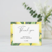 Citrus de citron - Carte de remerciements Mariage (Debout devant)