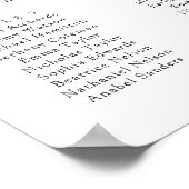 Citrus de citron Floral 12 Tableau Mariage (Coin)