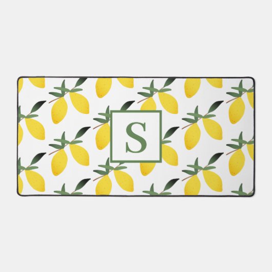 Citrus de citron Monogramme moderne (Recto)
