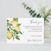 Citrus délicat et Mariage vert feuille merci (Debout devant)