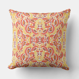 Citrus Delight Oranje en Geel Sierkussen