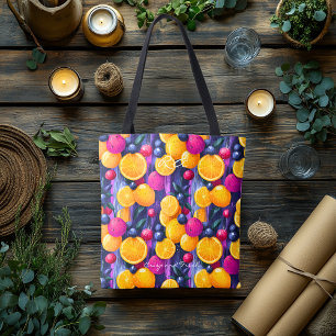 Citrus Delight Wellness-tas & Levendige Vruchten Draagtas
