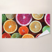 Citrus Dream Citron Lime Orange Fruit (Serviette de bain)
