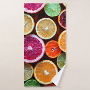 Citrus Dream Lemon Limoen Oranje Fruit Badhanddoek