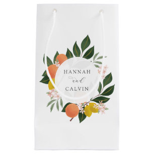 Citrus- en groenbruiloft klein cadeauzakje