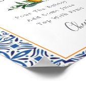 Citrus en tegels Mimosa Bar Bord Poster (Hoek)